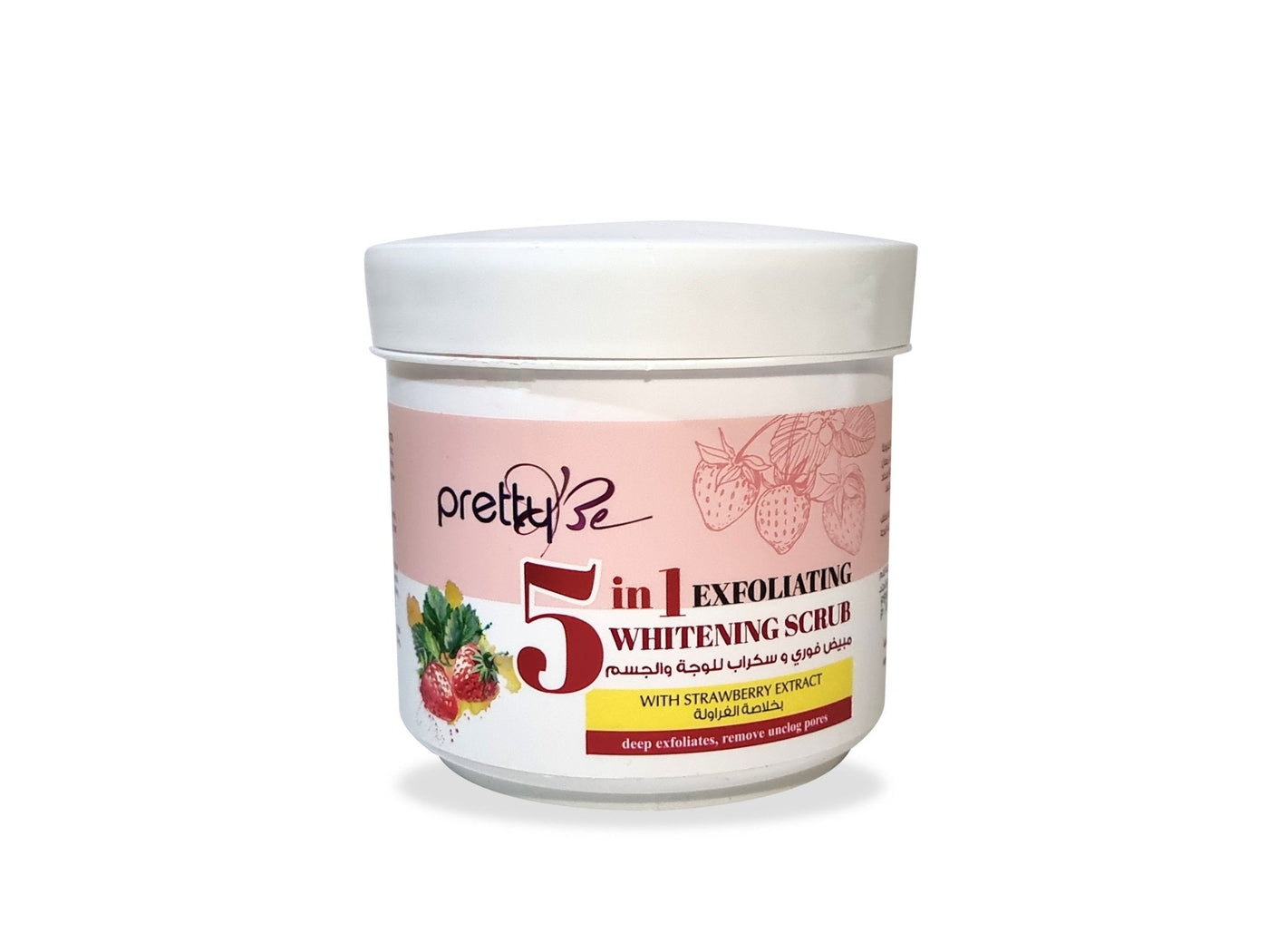 5 in 1 Exfoliating Face &amp; Body Scrub With Strawberry Extracts (Original)