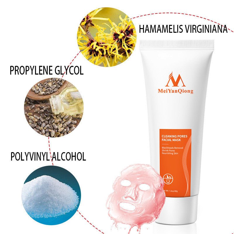 Deep Cleansing Purifying Peel of Black Mud Facial Face Mask Remove Blackhead Facial Mask Strawberry Nose Acne Remover Face Care