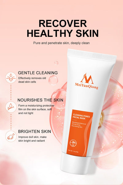 Deep Cleansing Purifying Peel of Black Mud Facial Face Mask Remove Blackhead Facial Mask Strawberry Nose Acne Remover Face Care