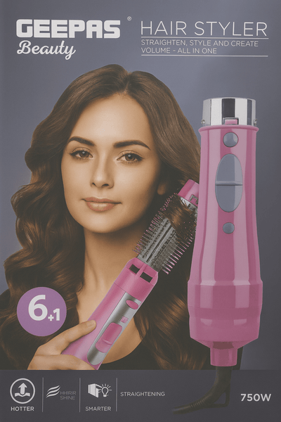 Geepas - 6-in-1 Hair Styler ©