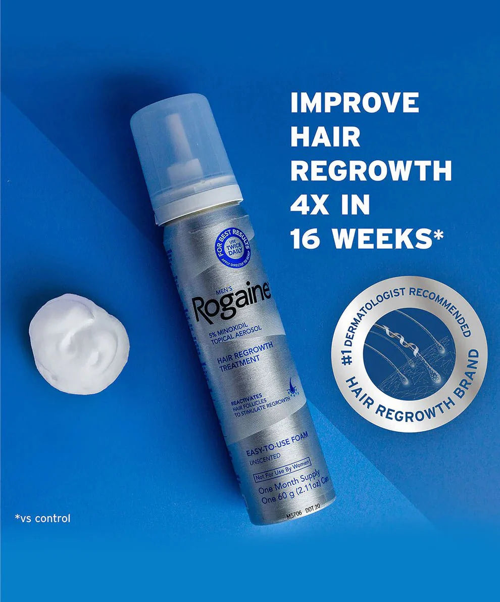 Men's  5% Minoxidil Unscented Foam (Original)